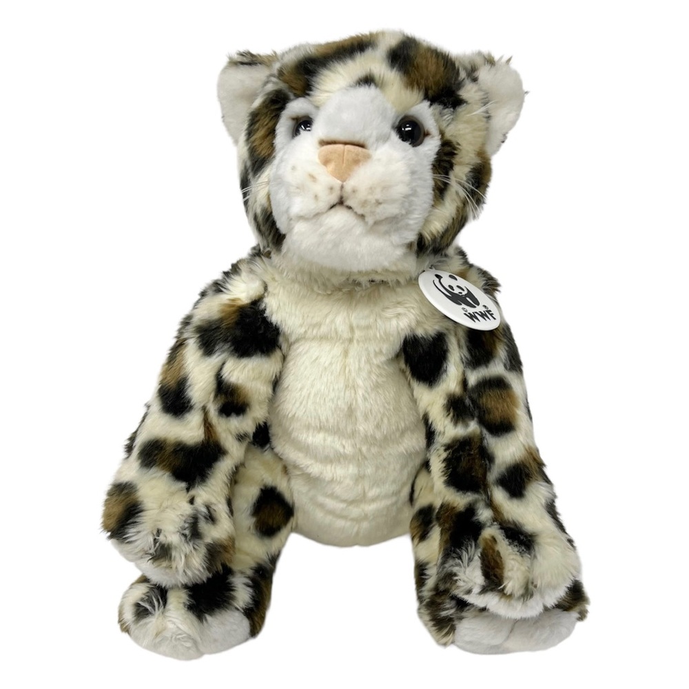 Build-A-Bear WWF Snow Leopard Plush Stuffed Animal Retired  15”